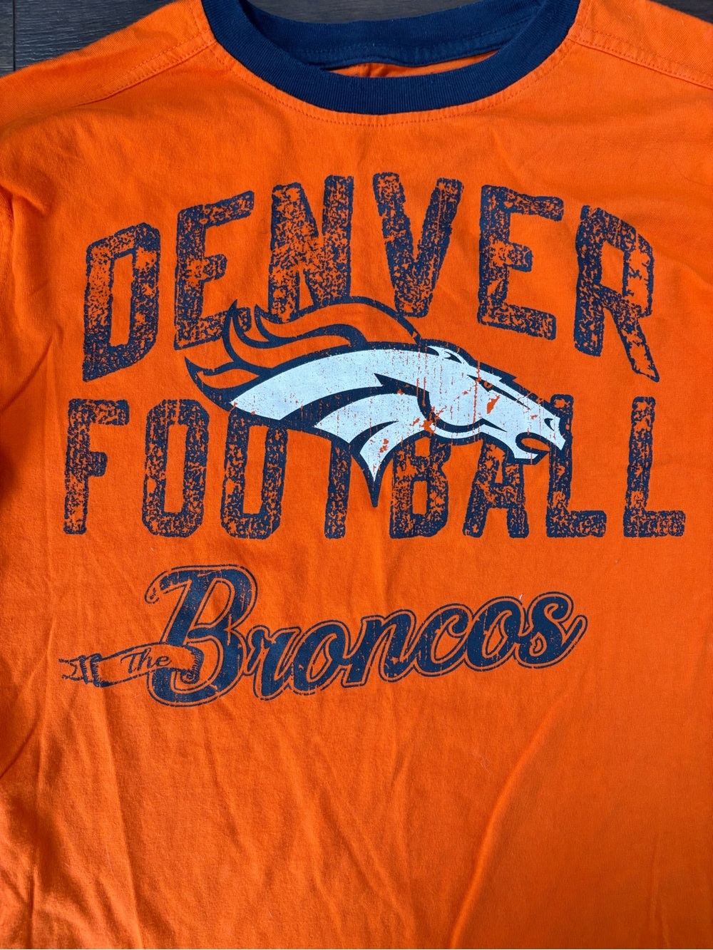 Denver Broncos NFL Orange Long Sleeve Shirt Men’s L - Picture 2 of 5